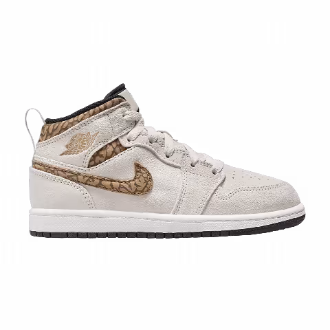 Air Jordan 1 Mid SE PS 'Brown Elephant'