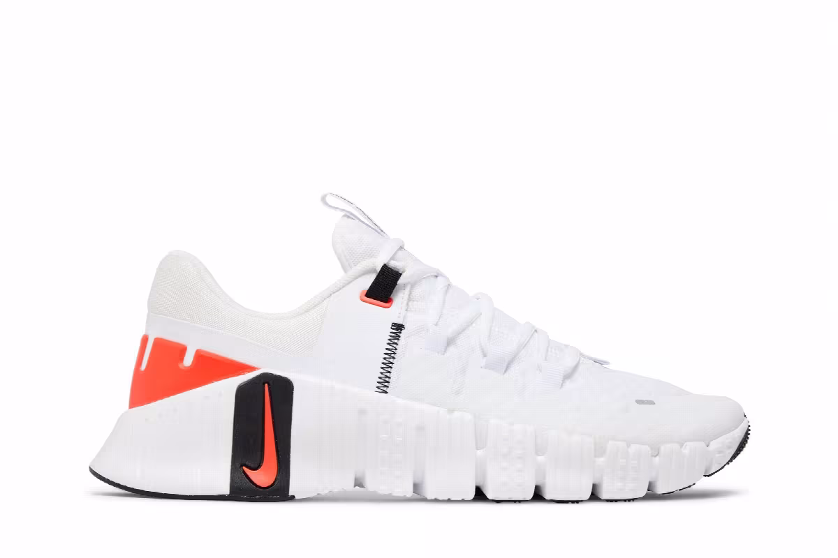 Nike Free Metcon 5 White Bright Crimson, view 2