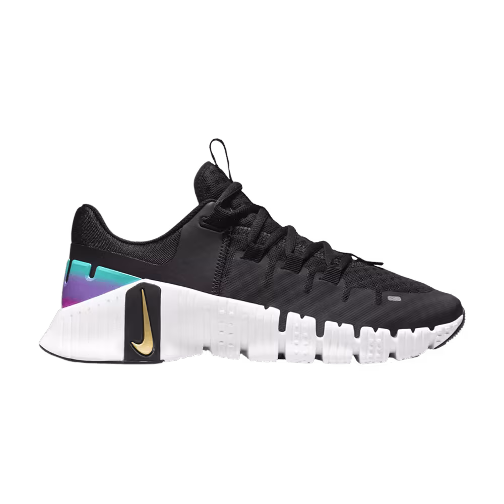 Nike Women's Free Metcon 5 Premium Black Fireberry Gold