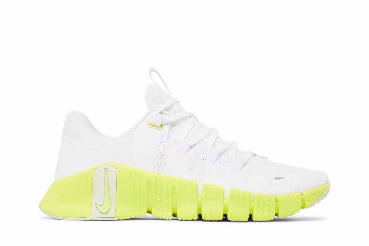 Nike Women's Free Metcon 5 White Lime Blast, view 2
