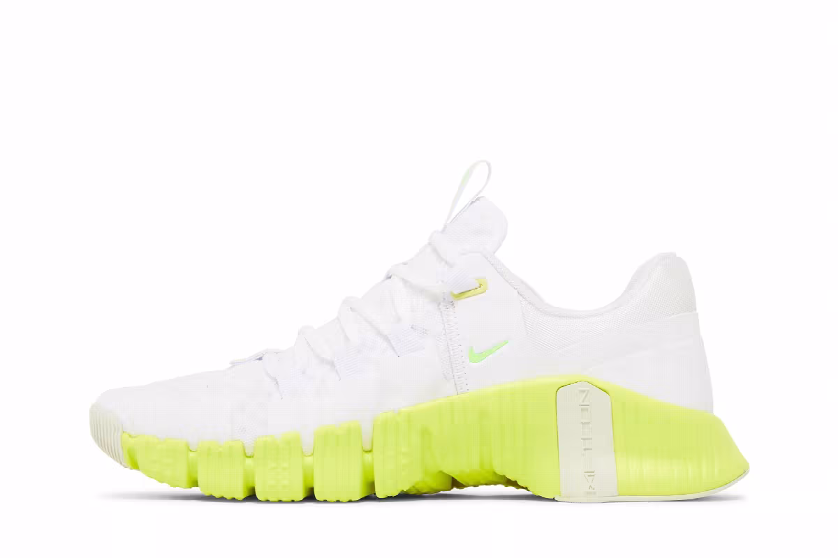 Nike Women's Free Metcon 5 White Lime Blast, view 4