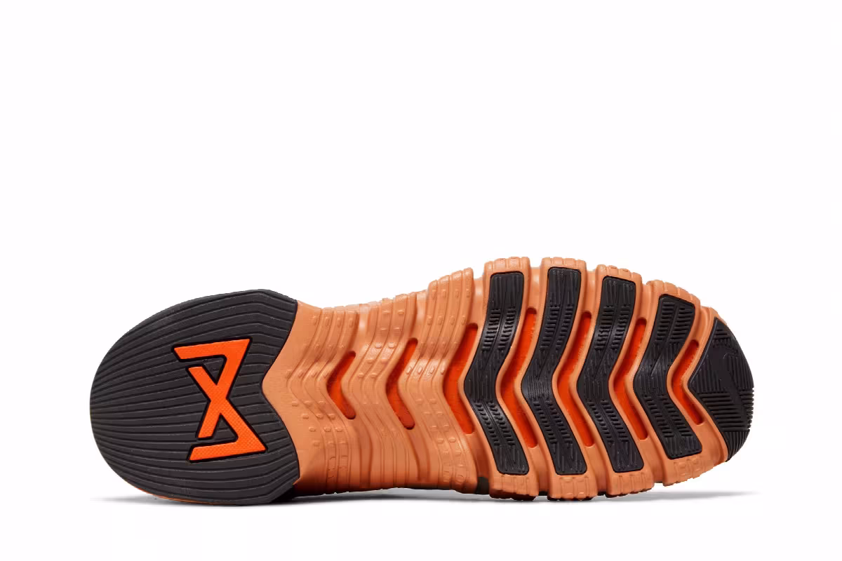 Nike Free Metcon 5 Mica Green Campfire Orange, view 5