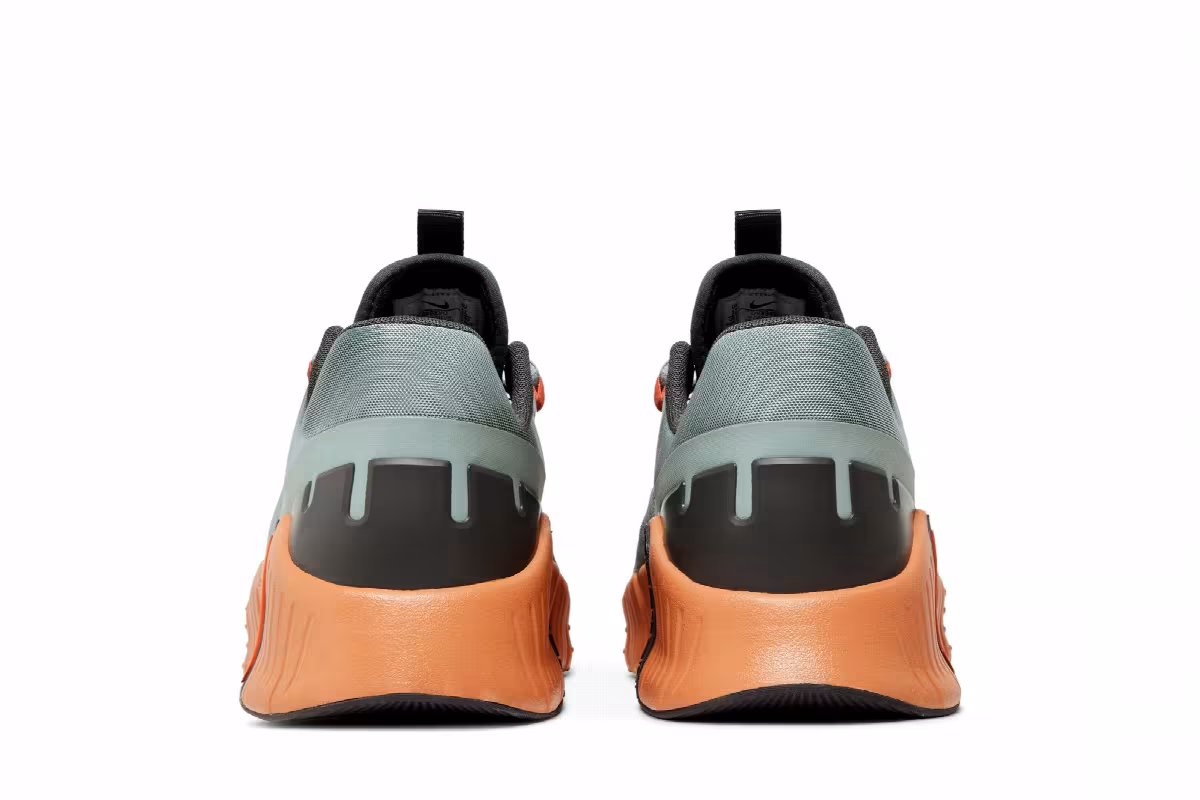 Nike Free Metcon 5 Mica Green Campfire Orange, view 7