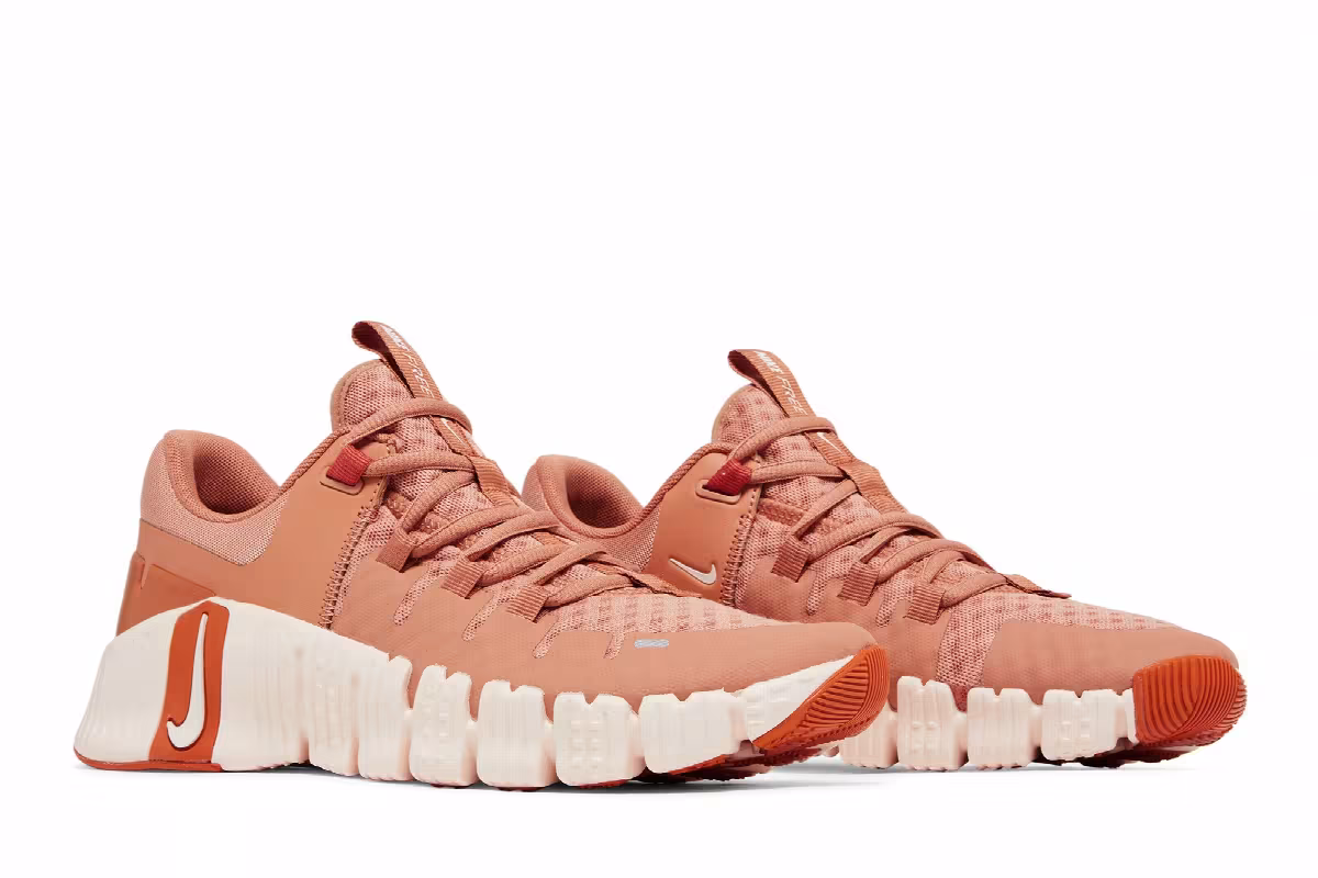 Nike Women's Free Metcon 5 Amber Brown Campfire Orange, view 9