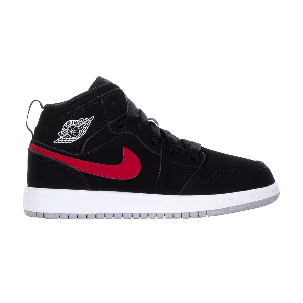 Air Jordan 1 Mid PS Black University Red
