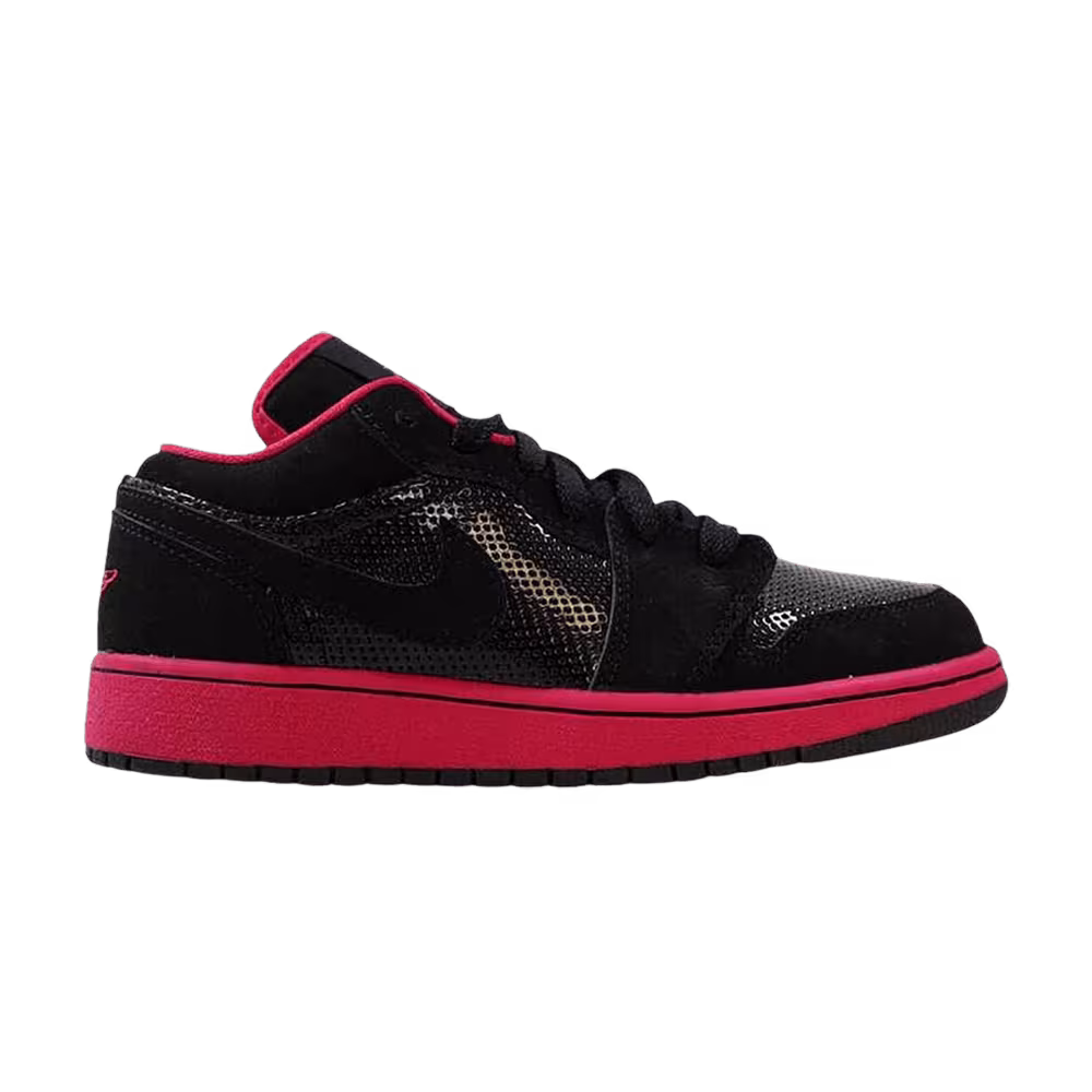 Air Jordan 1 Low GS Black Voltage Cherry