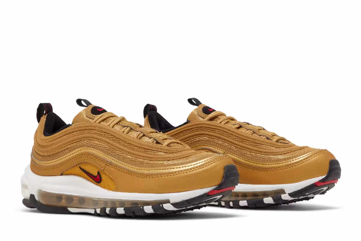 Nike Women's Air Max 97 OG Metallic Gold 2023, view 9