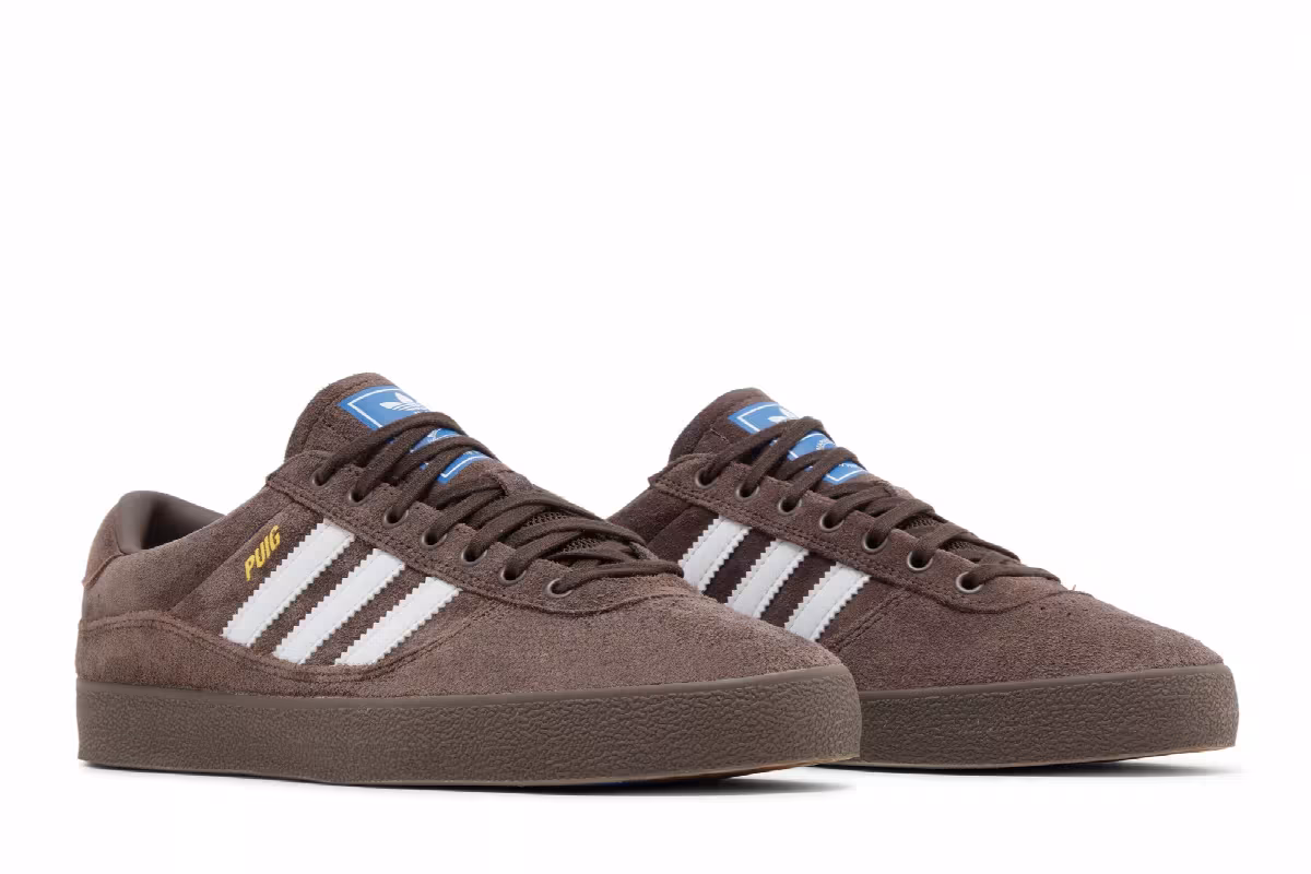 adidas Puig Indoor Brown White, view 9