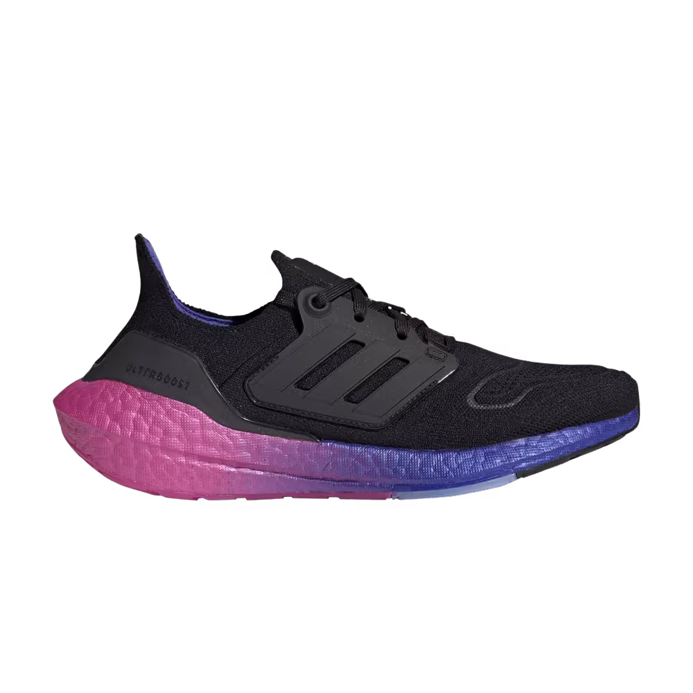 Adidas Women's UltraBoost 22 Black Lucid Blue Fuchsia