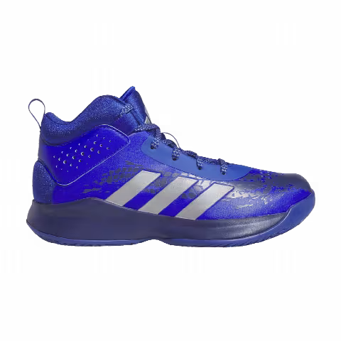 Adidas Cross 'Em Up 5 Wide J 'Royal Blue Silver Metallic'