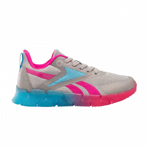 Reebok Zig N Glow Elastic Lace Kid 'Tan Pink Blue'