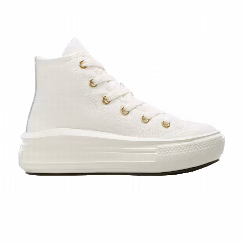 Converse Chuck Taylor All Star Move Platform High PS 'Tonal Canvas - Egret Metallic Light Gold'