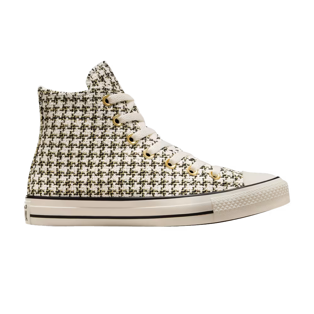 Converse Women's Chuck Taylor All Star High Tweed - Black Egret Gold