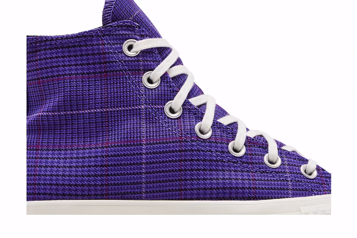 Converse Women's Chuck Taylor All Star Lift High Plaid - Court Purple, view 3
