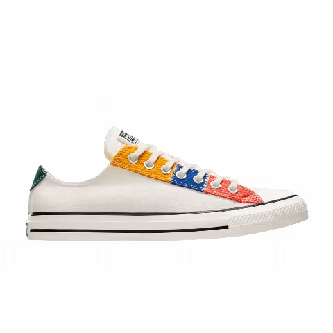 Converse Chuck Taylor All Star Low 'Patchwork - Egret Yellow Blue'