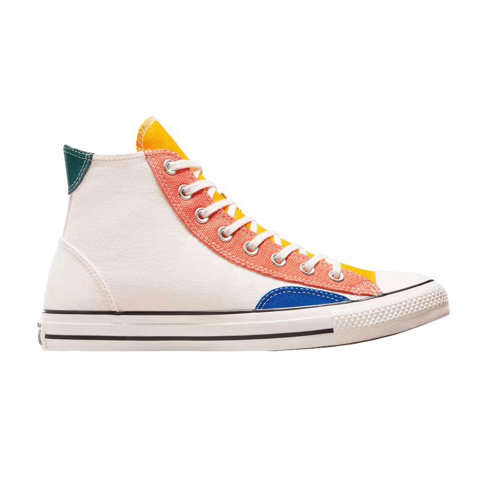 Converse Chuck Taylor All Star High Patchwork - Egret Yellow Blue