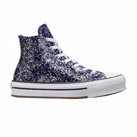 Converse Chuck Taylor All Star EVA Lift High GS 'Glitter - Night Indigo'