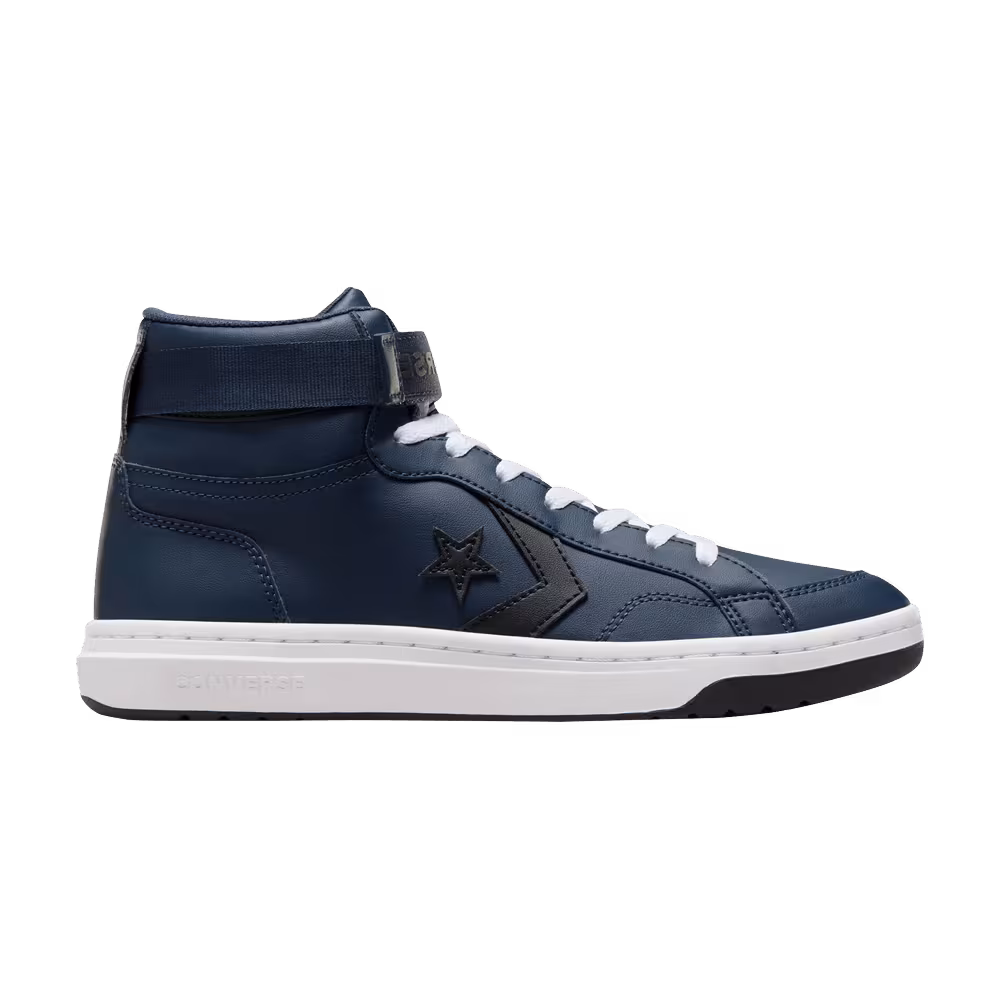 Converse Pro Blaze V2 Leather Mid Navy Black