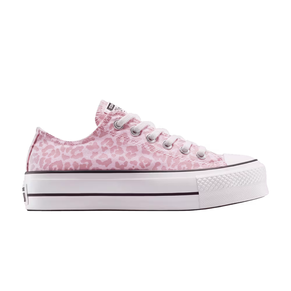 Converse Women's Chuck Taylor All Star Lift Platform Low Sugar Berry Leopard
