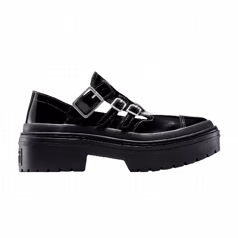 Converse Wmns Chuck Taylor All Star Lugged Heel Mary Jane Platform Low 'Black'