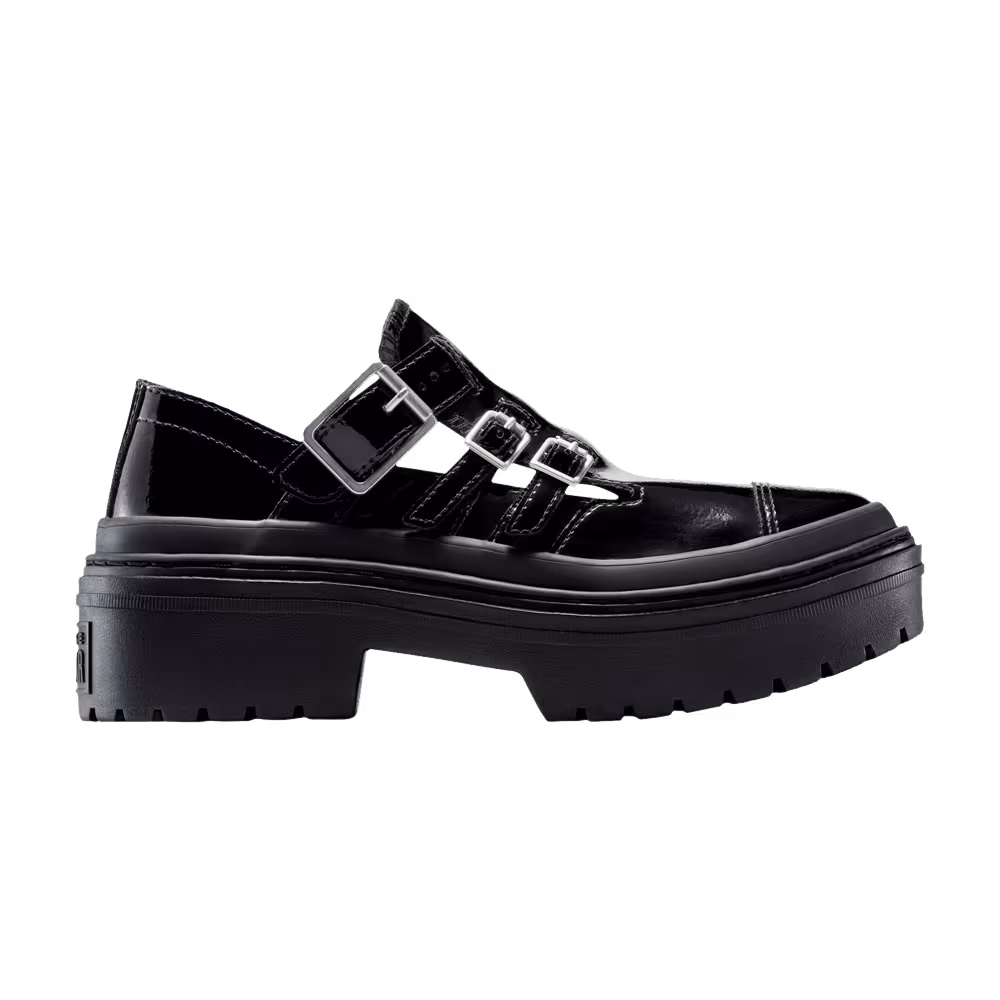 Converse Women's Chuck Taylor All Star Lugged Heel Mary Jane Platform Low Black