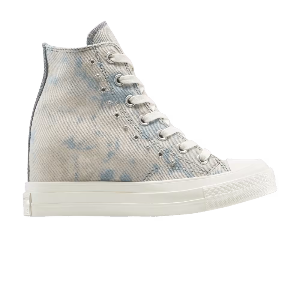 Converse Women's Chuck 70 Wedge Platform High Washed Denim