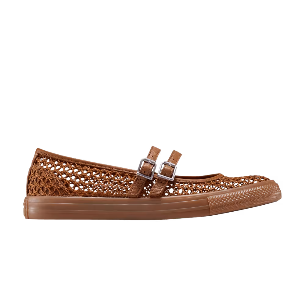 Converse Women's Chuck Taylor All Star Dainty Mary Jane Knit Warm Tan