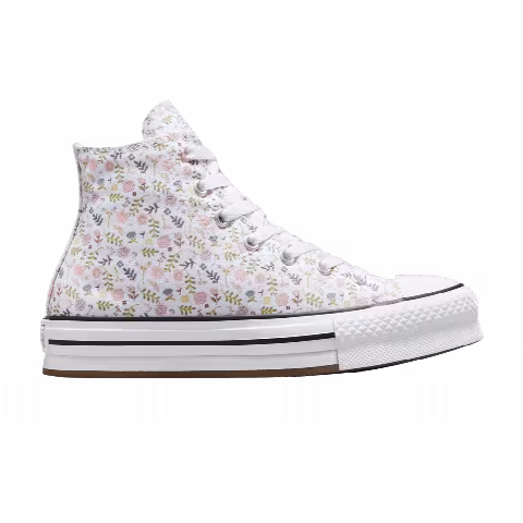 Converse Chuck Taylor All Star EVA Lift Platform High GS 'Feline Florals'