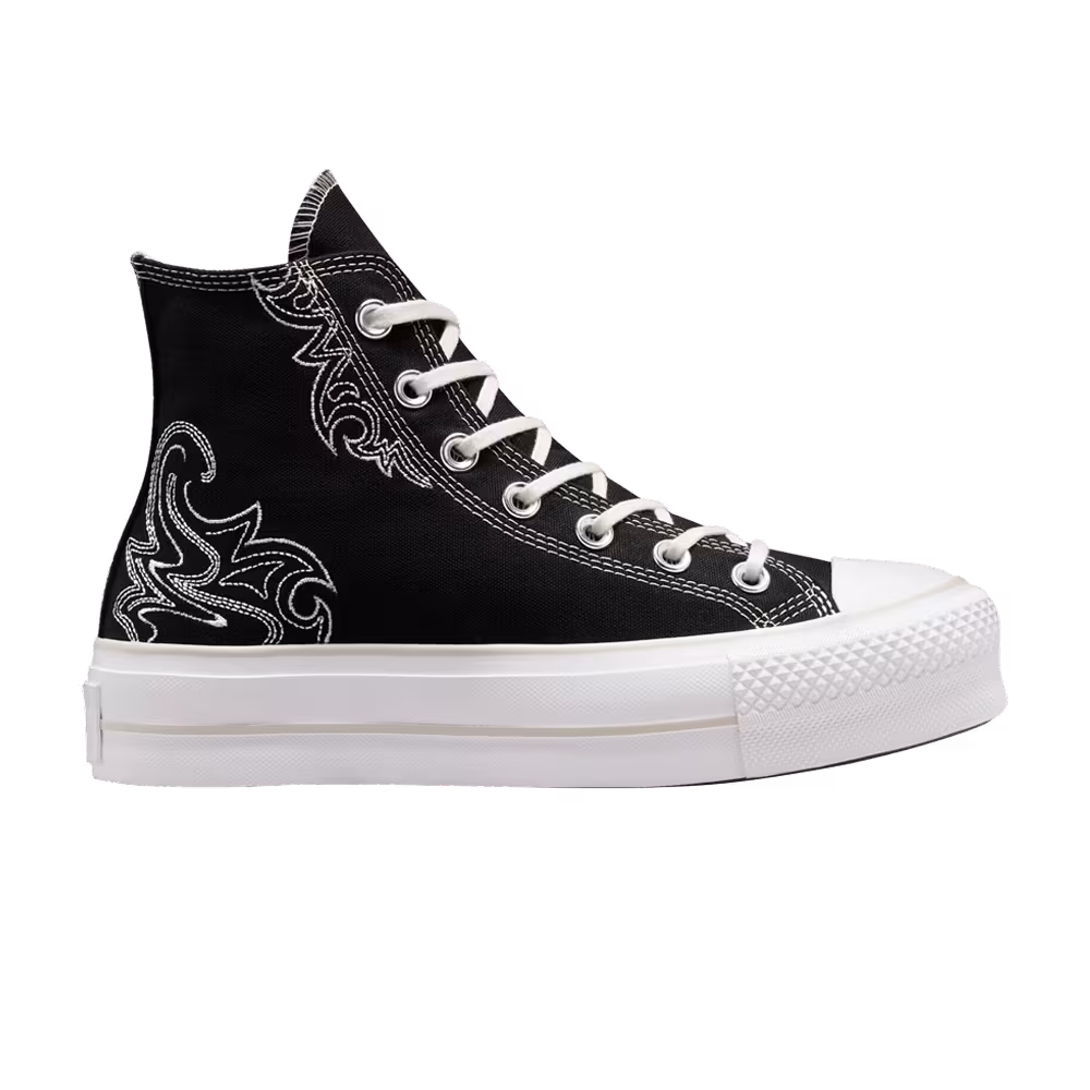 Converse Women's Chuck Taylor All Star Lift Platform High Western Embroidery
