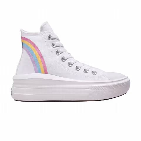 Converse Chuck Taylor All Star Move Platform High GS 'Rainbow Cloud'