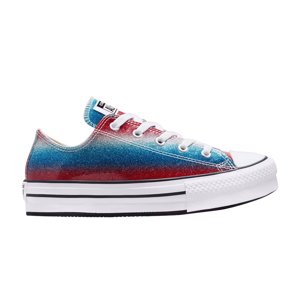 Converse Chuck Taylor All Star EVA Lift Platform Low GS Glitter Drip