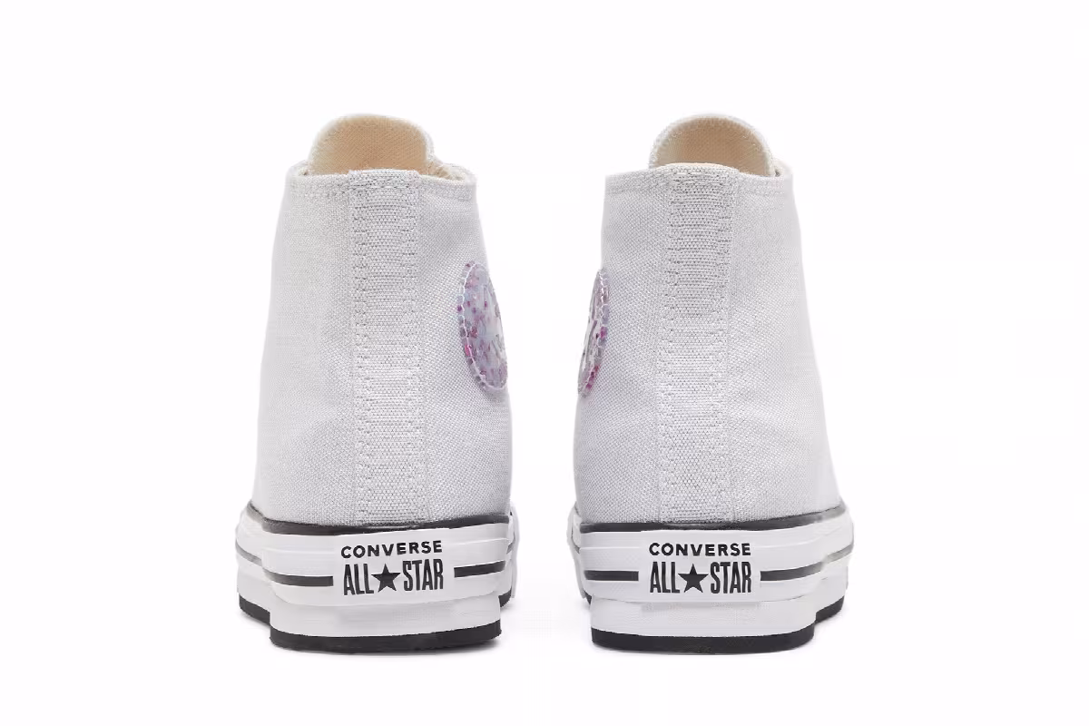 Converse Chuck Taylor All Star Platform High GS Glitter, view 7