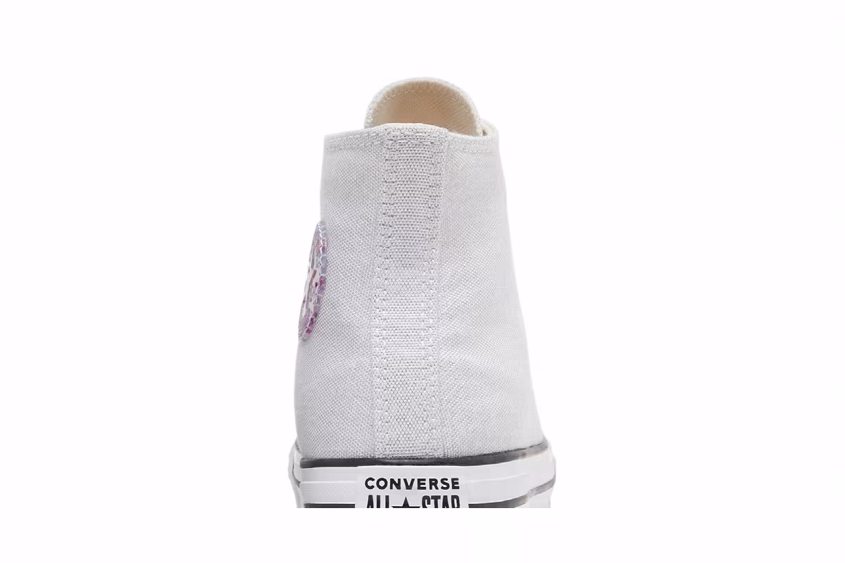 Converse Chuck Taylor All Star Platform High GS Glitter, view 8