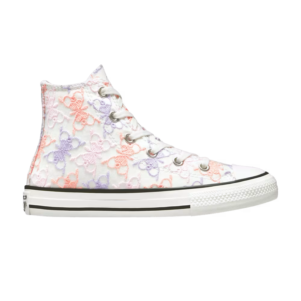 Converse Chuck Taylor All Star High PS Butterfly Embroidery - Pale Amethyst