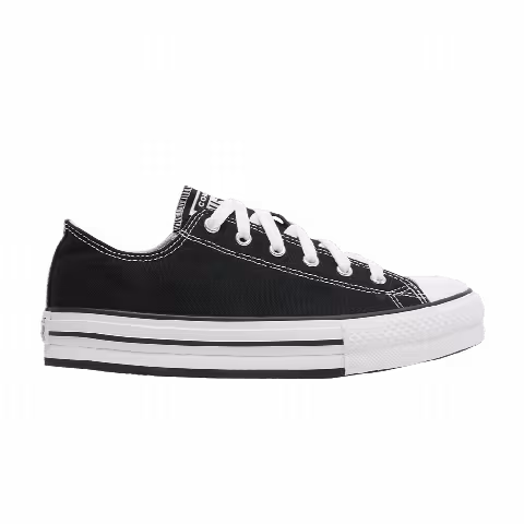 Converse Chuck Taylor All Star EVA Platform Low GS 'Black'