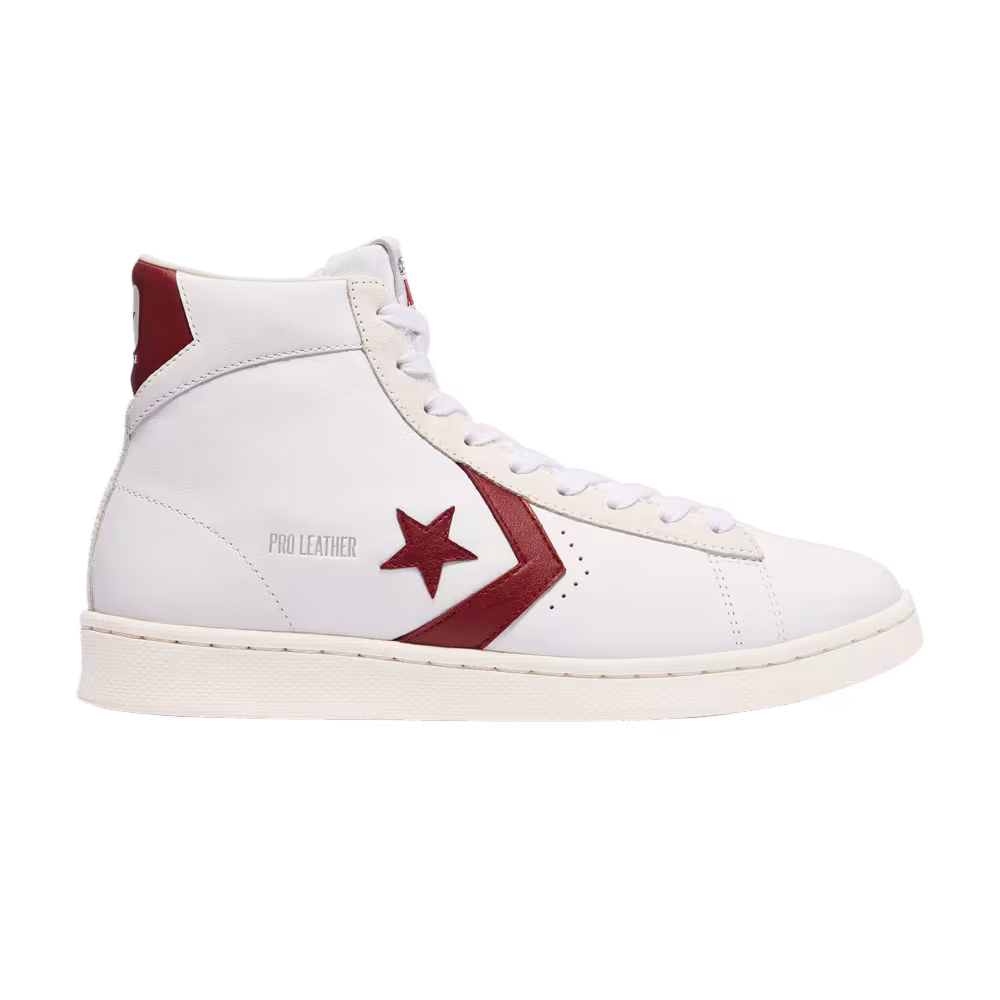 Converse Pro Leather High White Team Red