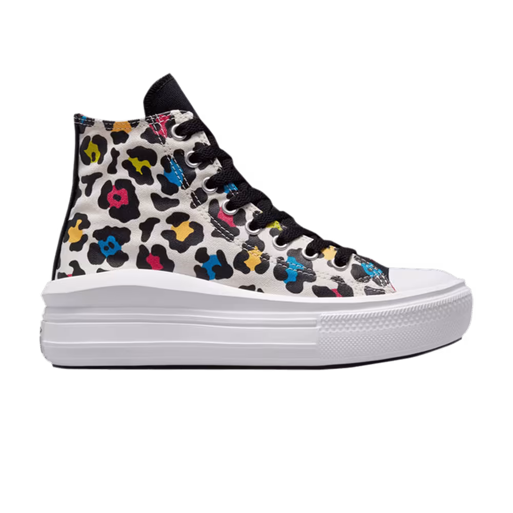 Converse Chuck Taylor All Star Move High GS Leopard Print