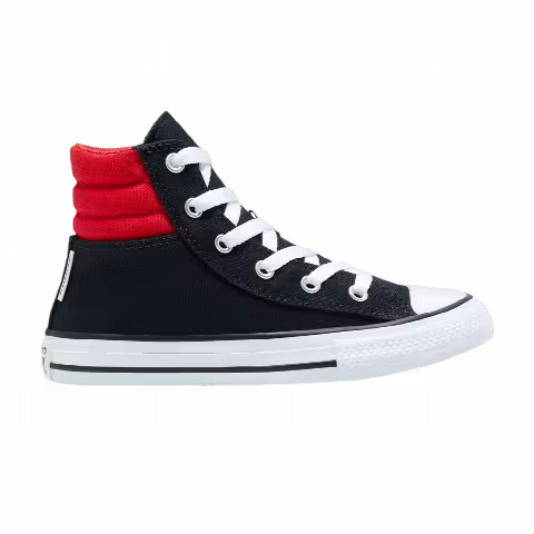 Converse Chuck Taylor All Star Padded Collar High GS 'Black University Red'