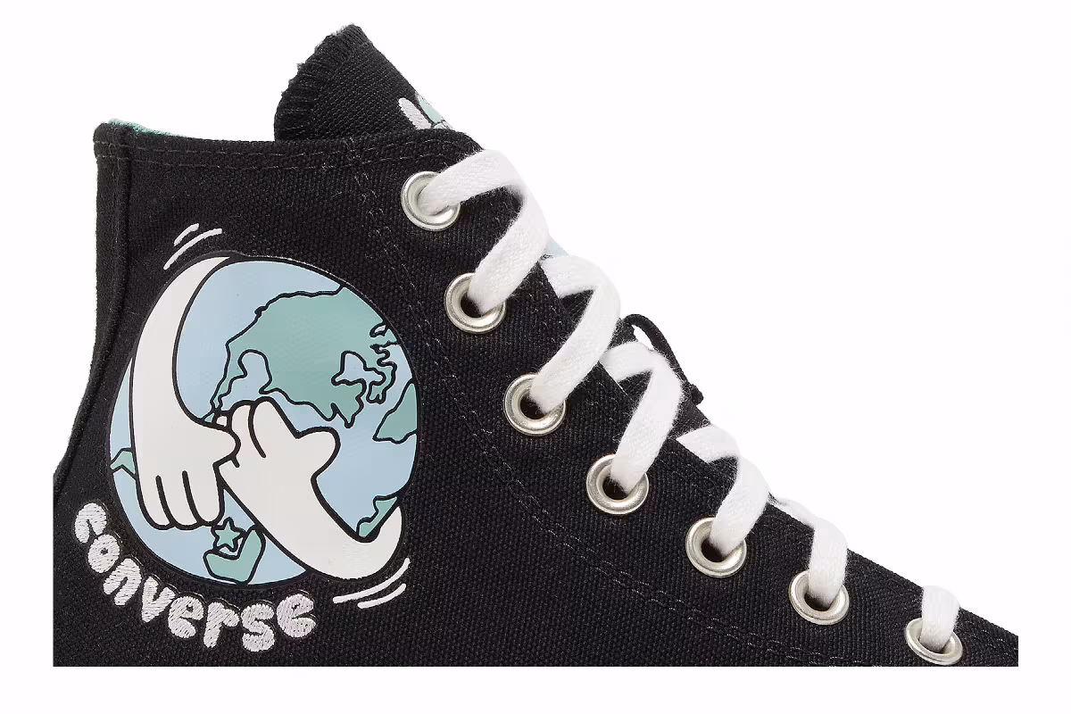 Converse Women's Chuck Taylor All Star High Lugged Love Your Mother - Black, view 3