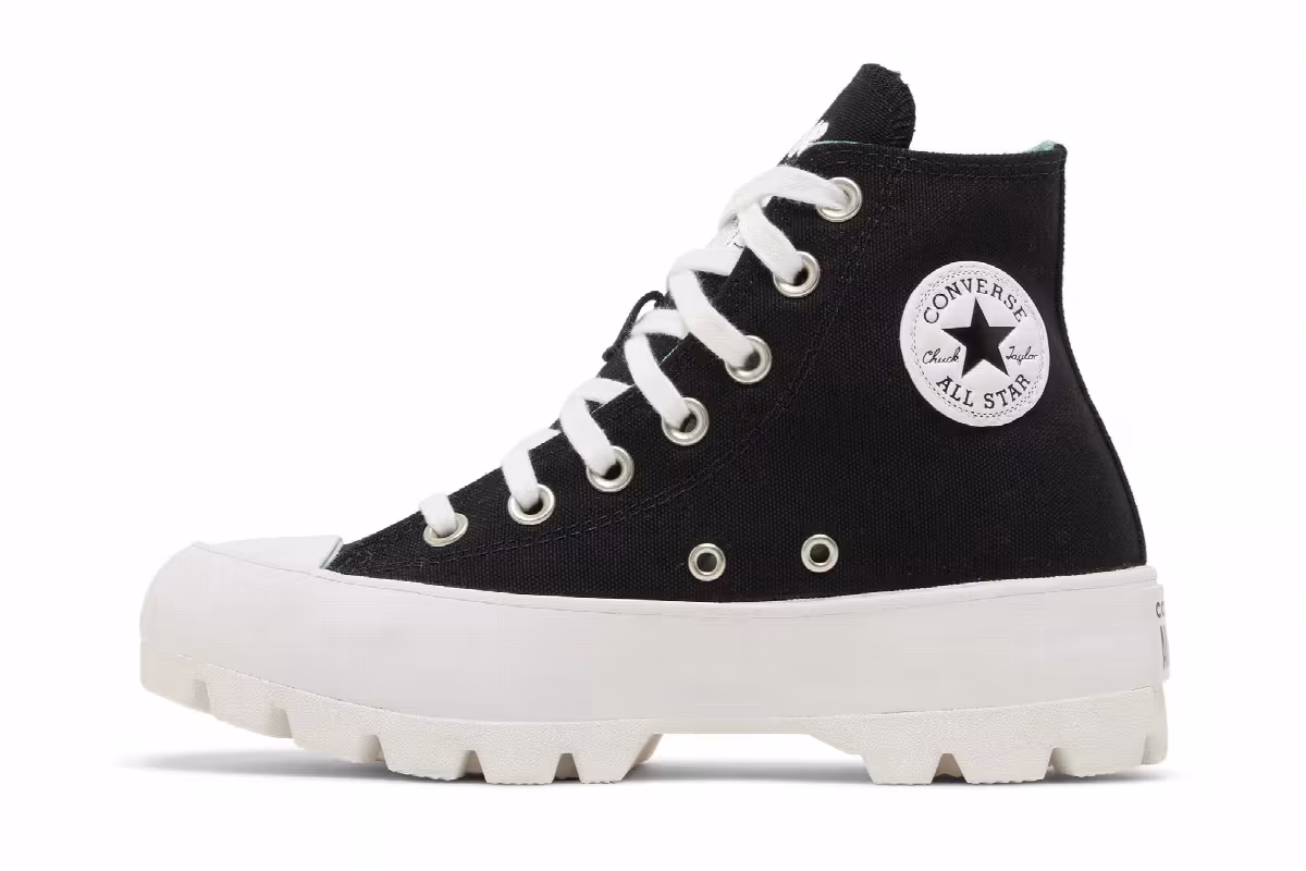 Converse Women's Chuck Taylor All Star High Lugged Love Your Mother - Black, view 4