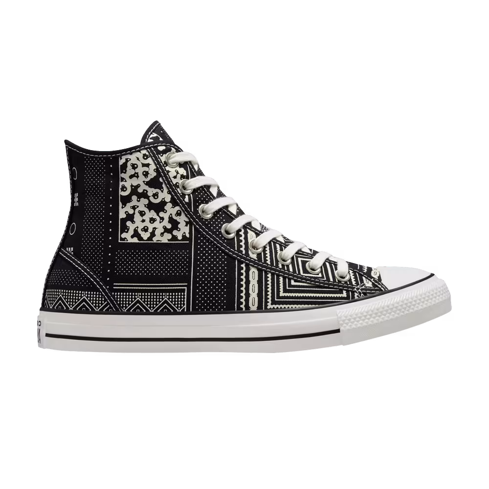 Converse Chuck Taylor All Star High Geometric Patchwork - Black