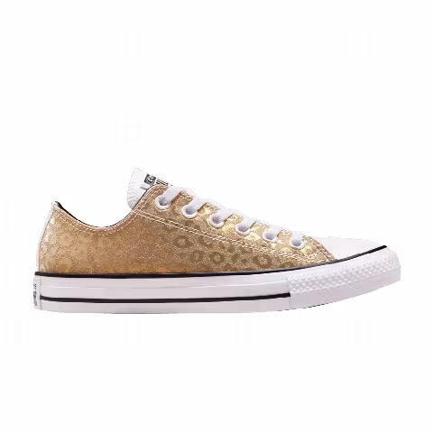 Converse Wmns Chuck Taylor All Star Low 'Glitter Leopard Spots - Saturn Gold'
