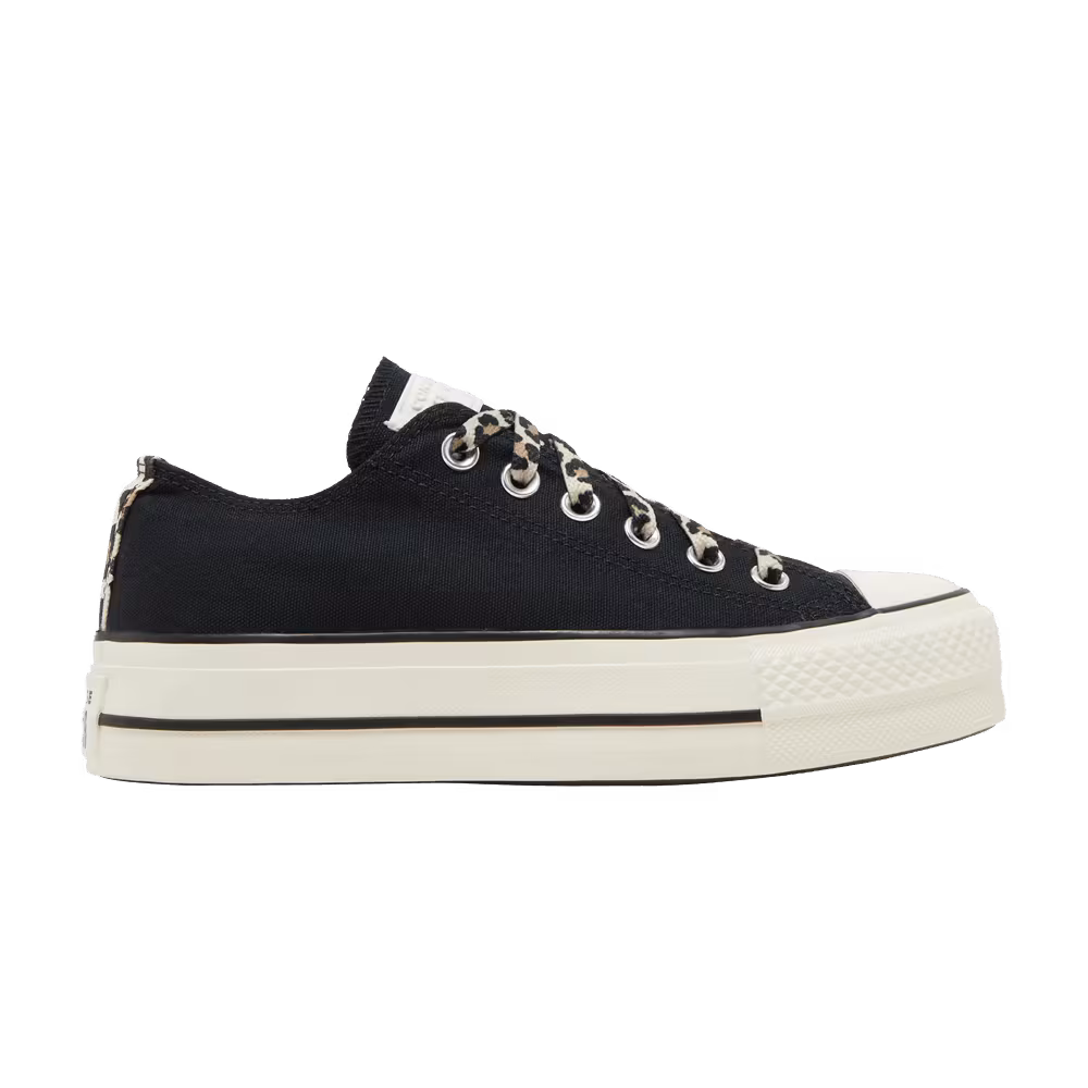 Converse Women's Chuck Taylor All Platform Low Black Leopard