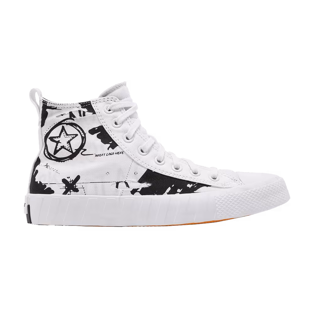 Converse UNT1TL3D Script Print - White