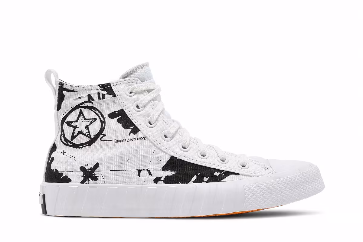 Converse UNT1TL3D Script Print - White, view 2