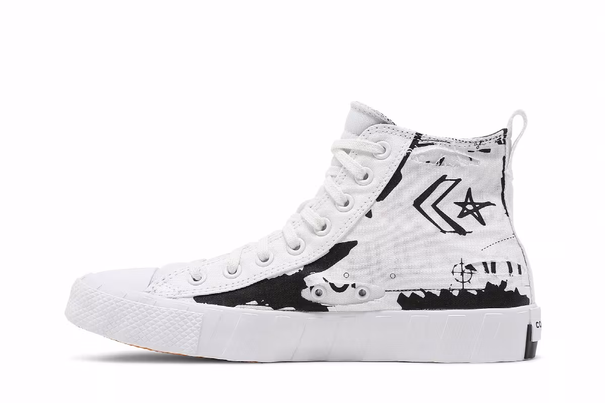 Converse UNT1TL3D Script Print - White, view 4