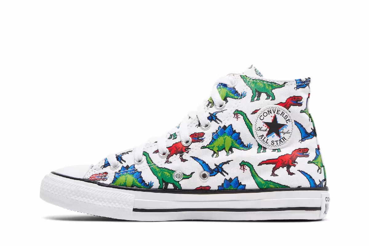 Converse Chuck Taylor All Star High GS 8-Bit Dino, view 4