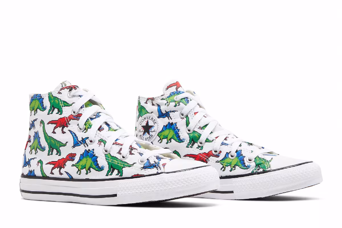 Converse Chuck Taylor All Star High GS 8-Bit Dino, view 9