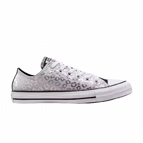 Converse Wmns Chuck Taylor All Star Low 'Glitter Leopard Spots - Silver'