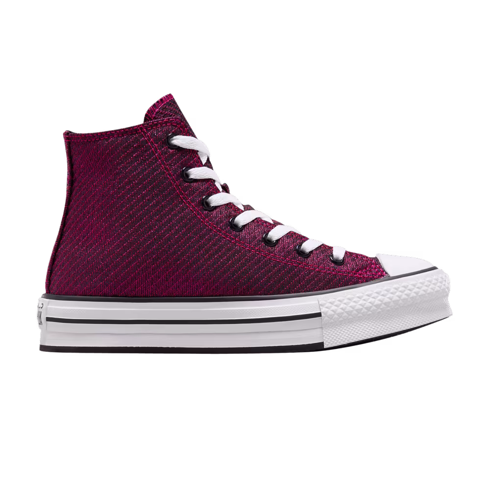 Converse Chuck Taylor All Star Platform Lift High GS Sparkle - Prime Pink